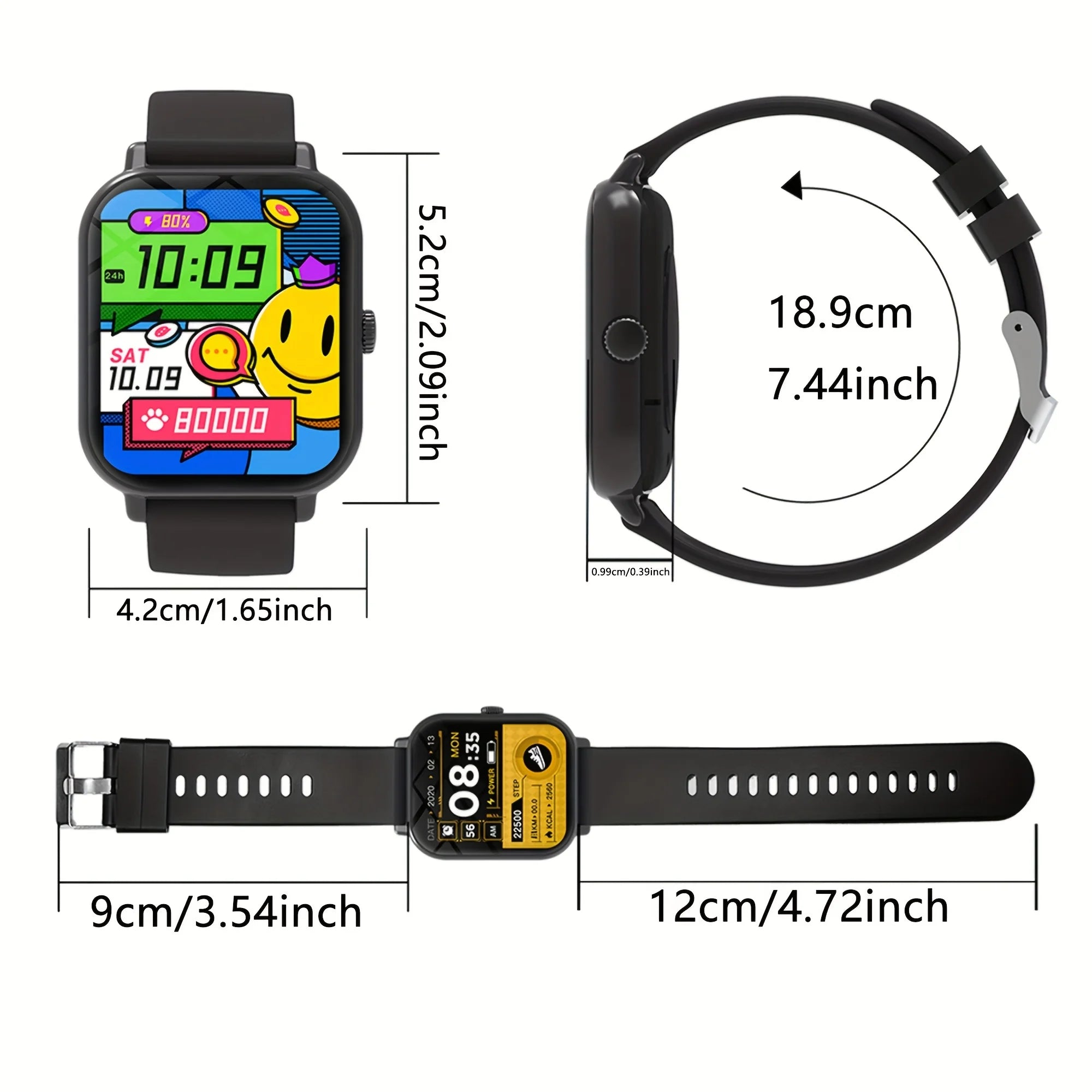 2026 New Smartwatch 1.83-inch High-definition Large Screen, Wireless Communication Sports Watch, Voice Call, Music Playback