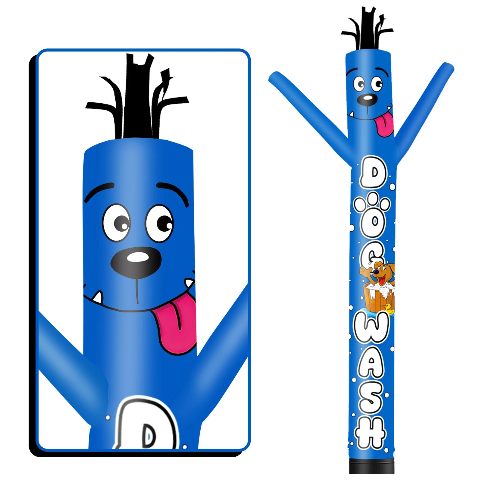 Pet Grooming Theme Inflatable Weird Wave Dancer TubeMan Outdoor Advertising Promotional Digital Air Dancer