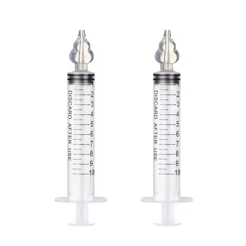 New ROHS and CE Manufacture 10 ml Infant Syringe Nasal Irrigator Baby Rhinitis Nasal Washer Needle Tube Baby Nose Aspirator