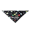 Tanpopo Hot Sale Bibs Scarf Polyester Dog Bandana Custom Wholesale Pet Birthday Party Cosplay Supplies Lovely Print Decoration