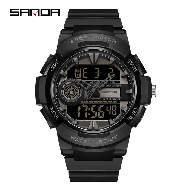 New Waterproof Digital Sports Watch SANDA 6082 High Quality Men's Sports Watch Multi-function Electronic Watch Relogio Masculino