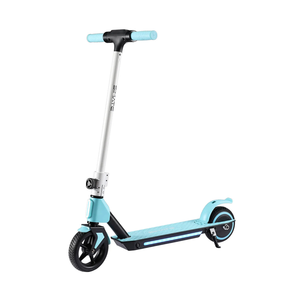 Simate S2 LED Anzeige Kinderroller Bunte Lichter Elektro-Kinderfahrzeug Metal Blue/Pink/Black Farben Fr Kinder Im Alter Von