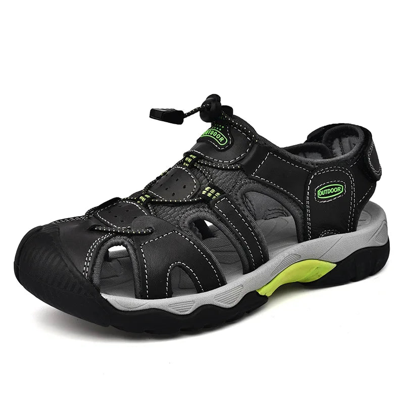 Y 38-48 Plus Size Summer Men's Sandals Outdoor River Tracing Casual Beach Shoes for Men