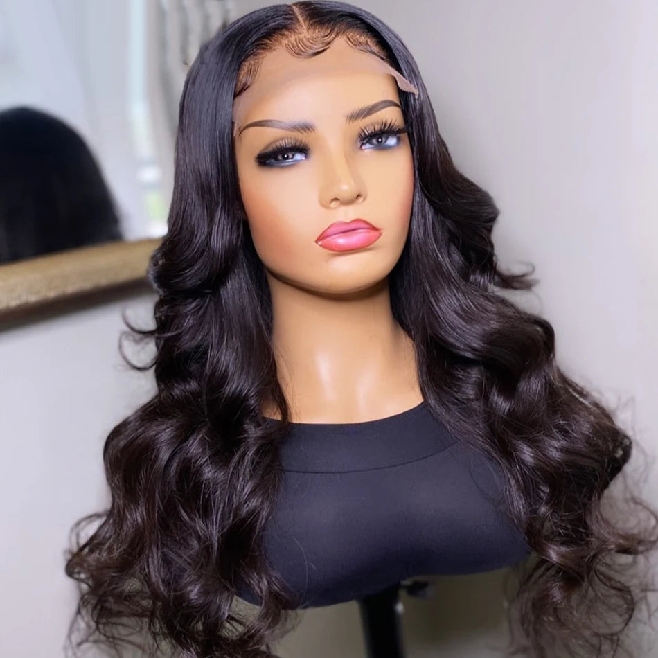 Indian Body Wave 4x4 5x5 HD Lace Closure Human Hair Wigs 16-30 Inch Lace Closure Wigs For Black Women 100% Remy Human Hair Wigs