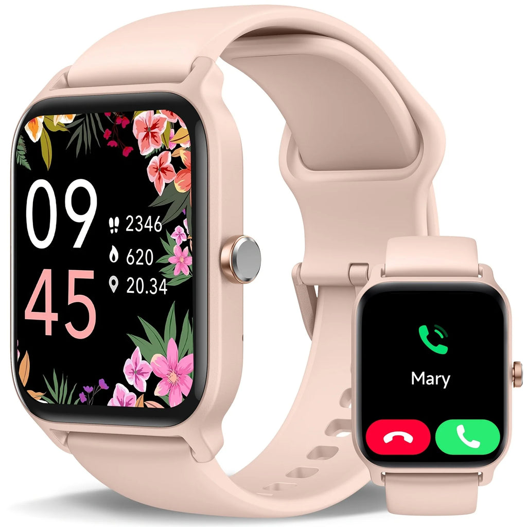Valentine's Day Gift, FAWEIO Women's Smartwatch, Men's Wireless Calling,1.8-inch HD Touchscreen,Fitness Tracker,100+Sports Modes