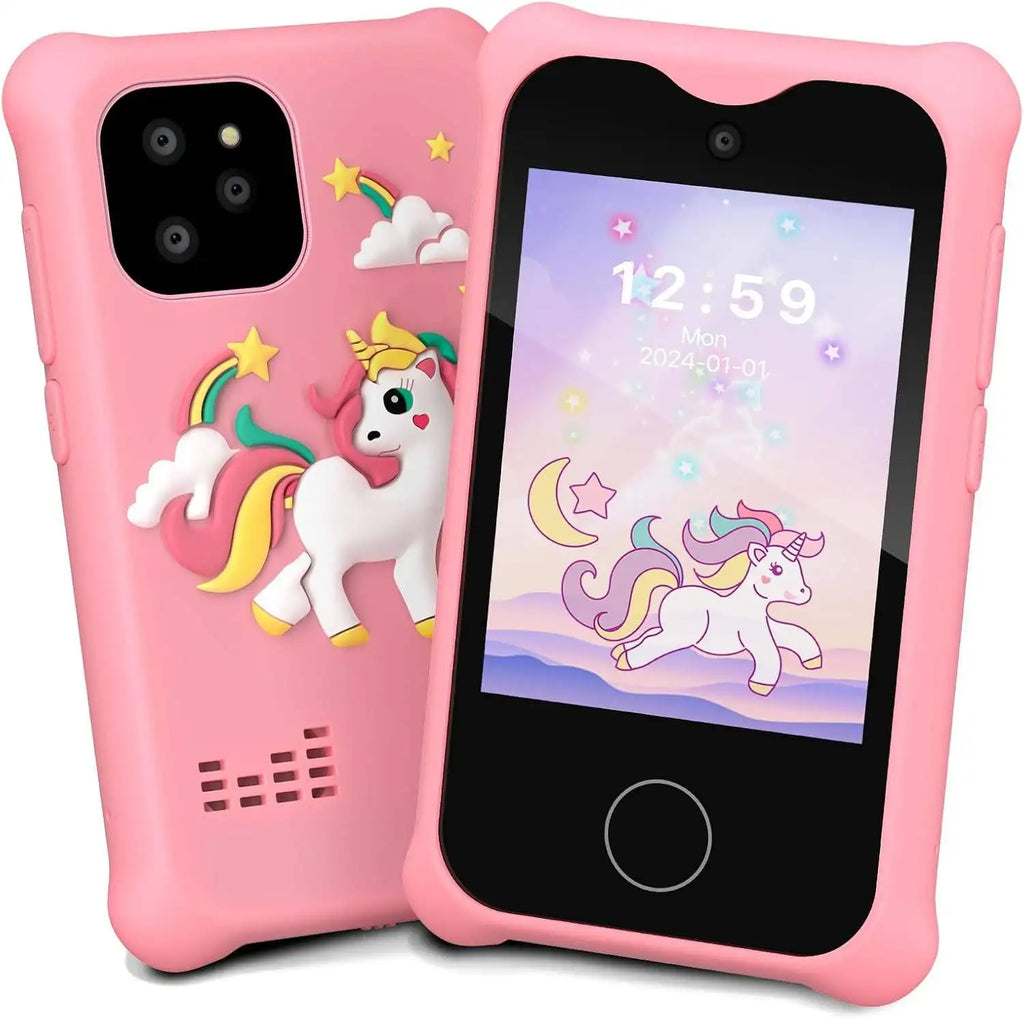Jiexunda Smartphone  t l Phone Unisex Phone Kids Smart S3Phone Camera MP3 Player Educational Birthday Gifts Toys 3-12 Year Old