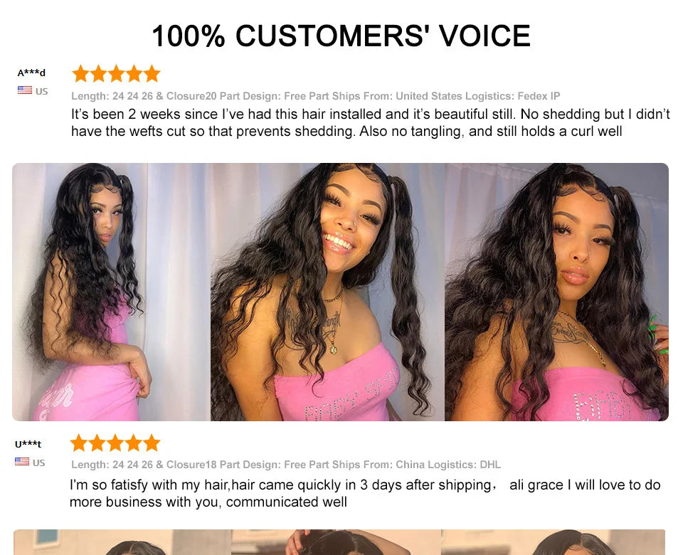 Ali Grace Hair Loose Wave Bundles with Frontal 13x4 Brazilian Hair Loose Wave 3 Bundles with Closure Ear to Ear Lace Frontal