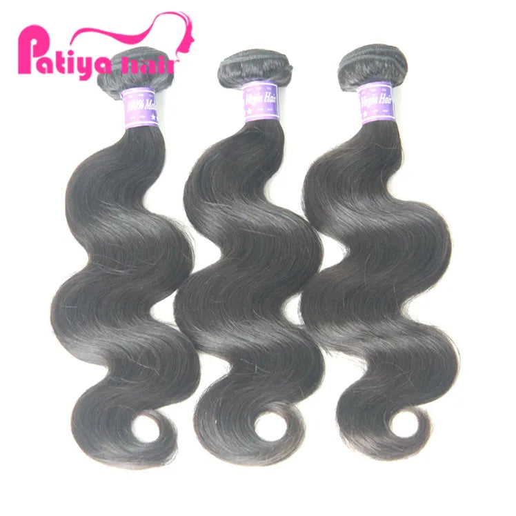 Cheap Hair Vendors Double Drawn Human Hair Body Wave Bundles Natural Black Color Classy Signature Virgin Malaysian Remy Hair