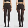 Drop Shipping Viral Waist Snatch Fleece Tights Tummy Control Winter Pantyhose Legging Semi-Sheer One-Seam Magic Shapewear Tights