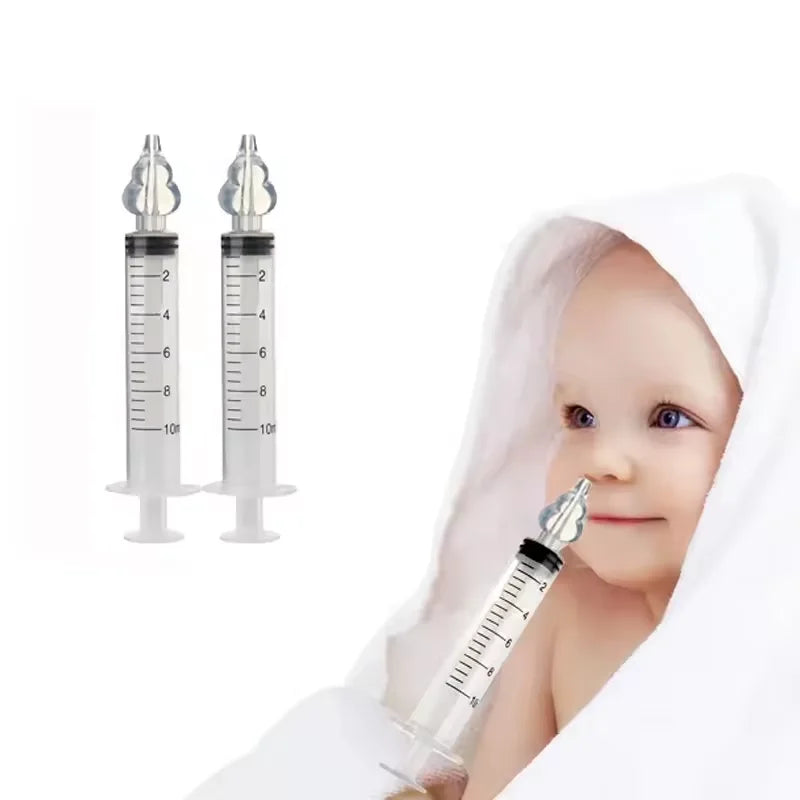 New ROHS and CE Manufacture 10 ml Infant Syringe Nasal Irrigator Baby Rhinitis Nasal Washer Needle Tube Baby Nose Aspirator