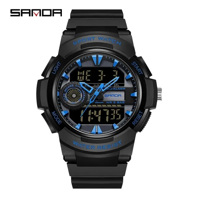 New Waterproof Digital Sports Watch SANDA 6082 High Quality Men's Sports Watch Multi-function Electronic Watch Relogio Masculino