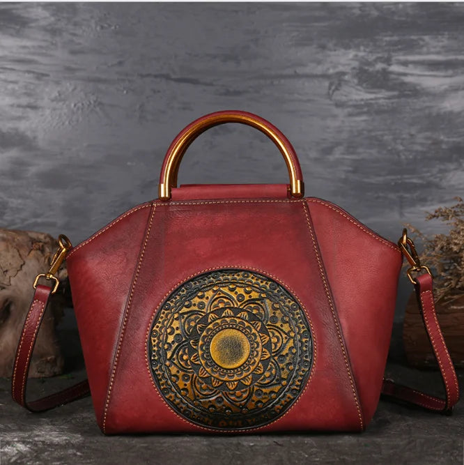 In Stock Ladies Large Capacity Bags Leather Handbags Waterproof Luxury Tote Bag Vintage Crossbody Bag