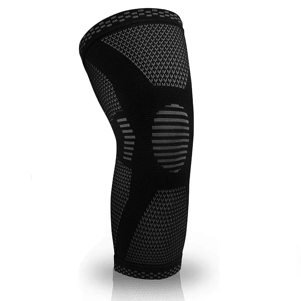 Hot Selling Nylon Knee Protection Sleeves with Anti-slip Silicone Elastic Breathable Sports Knee Support Brace