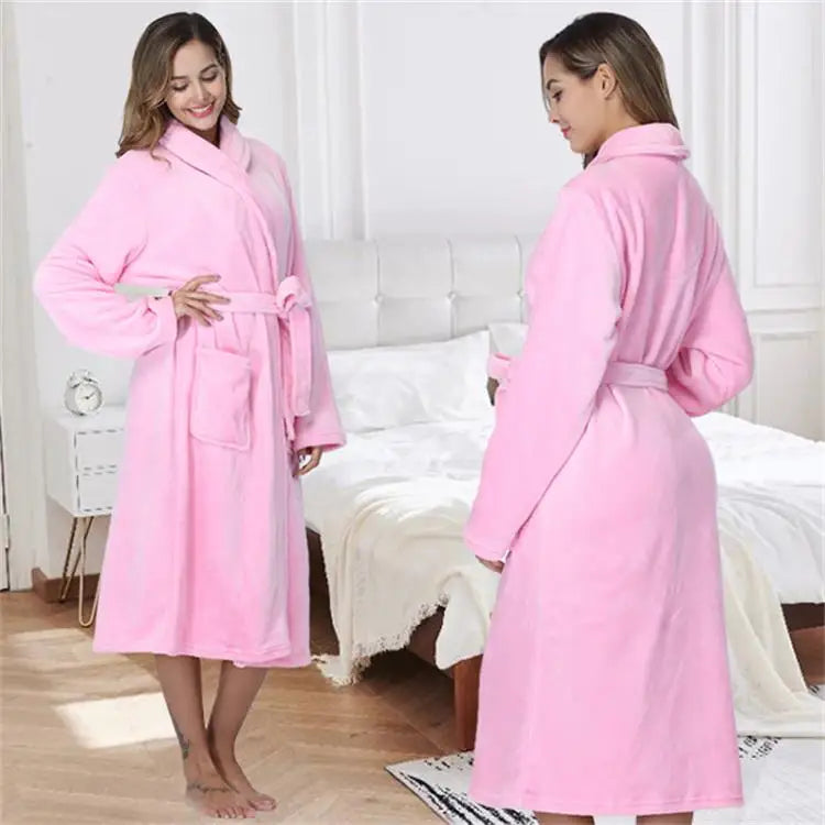 Luxury Hotel Adult Unisex Soft Bath Robe Pyjama Bathroom Spa Robe Elegante Cheap Sleepwear Women