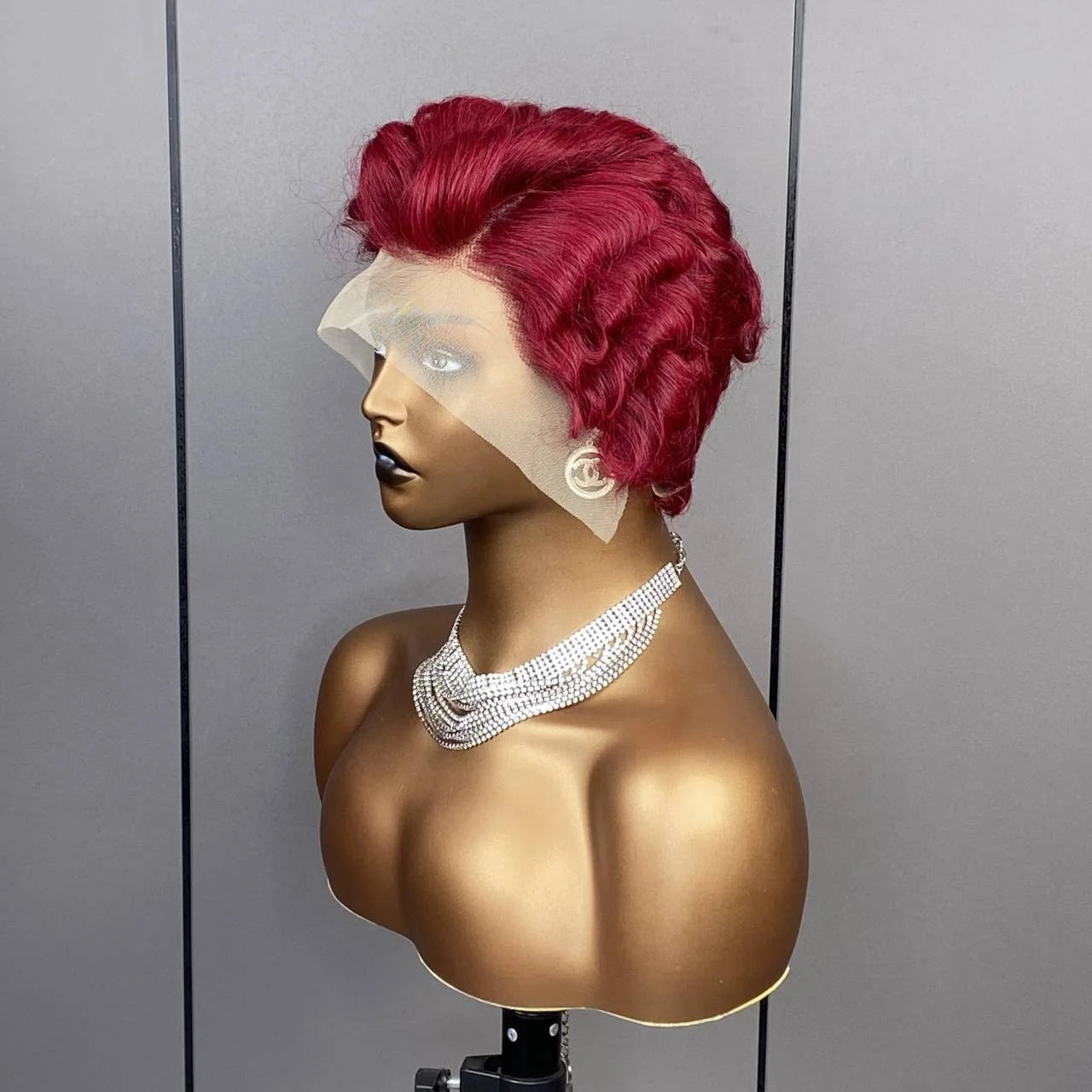 New Pixie Cut Short Curly Human Hair Wig 13x4 Lace Front Wigs Brazilian Bob  Preplucked Natural Hairline Full Frontal Wig