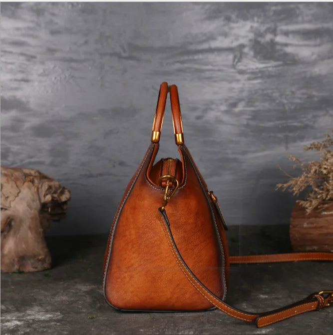 In Stock Ladies Large Capacity Bags Leather Handbags Waterproof Luxury Tote Bag Vintage Crossbody Bag