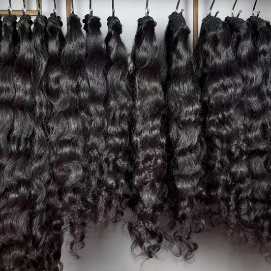 Wholesale Burmese Raw Kinky Curly Hair Weave Bundles No Chemical Unprocessed Raw Hair Loose Deep Water Wave Human Hair Bundles