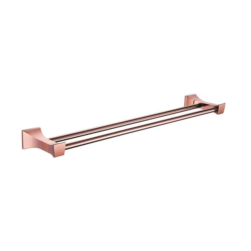 Rose Gold Bathroom Towel Rack Set Wall Mount Bathroom Accessory Set