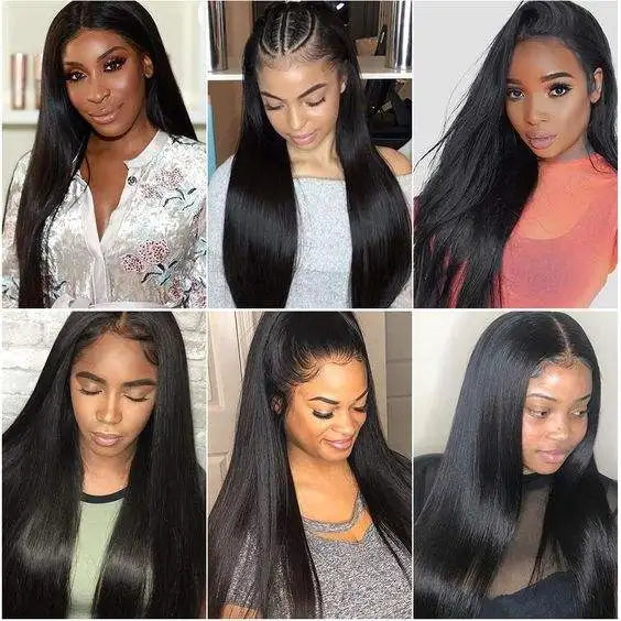 Raw Vietnamese Wigs Human Hair Transparent Lace Front Wholesale 13x6 Bone Straight Natural Color Lace Frontal Wig for Women