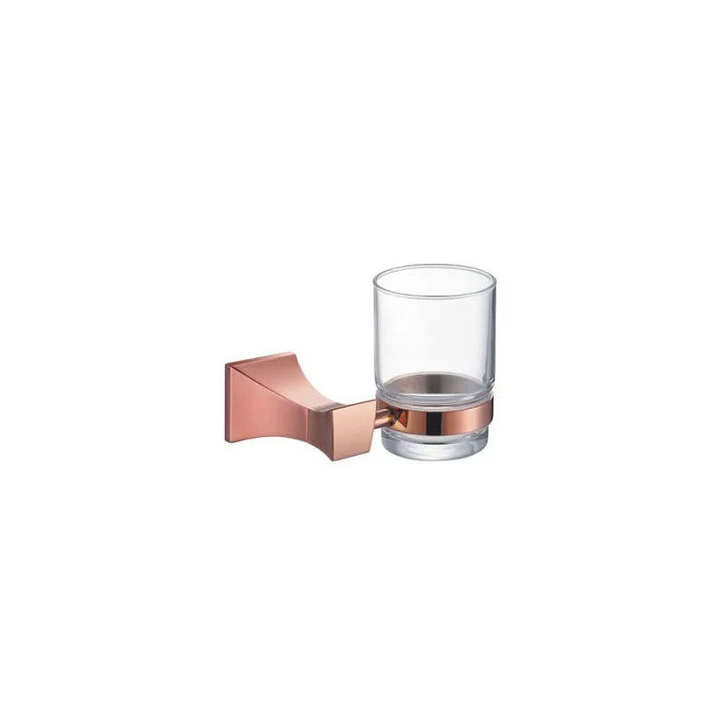 Rose Gold Bathroom Towel Rack Set Wall Mount Bathroom Accessory Set