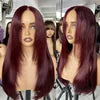 Ready to Ship Layer Cut Wigs Chocolate Brown Colored Straight 5x5 Glueless Human Hair Wig Wear & Go Layered Hair Cut Lace Wig