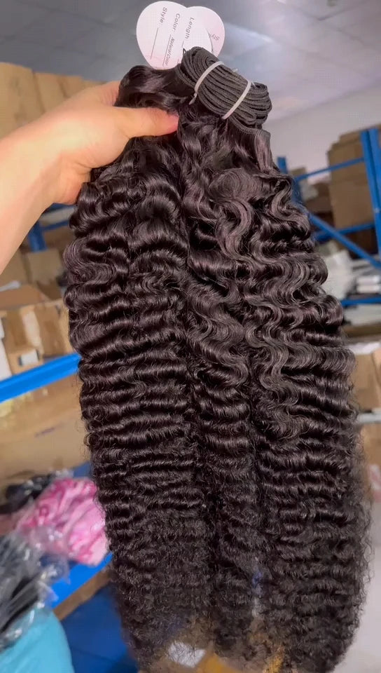 Italy Burmese Curly Raw Hair Extensions Deep Body Wavy One Donor Raw Vietnamese Hair Straight Kinky Curly Human Hair Bundles