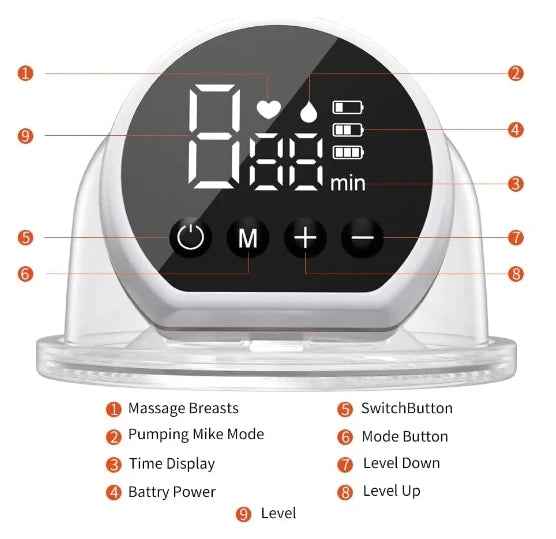 OEM ODM Hospital Grade Silicone Hand Free Portable Electric Wearable Breast Pump Portable Milk Extractor