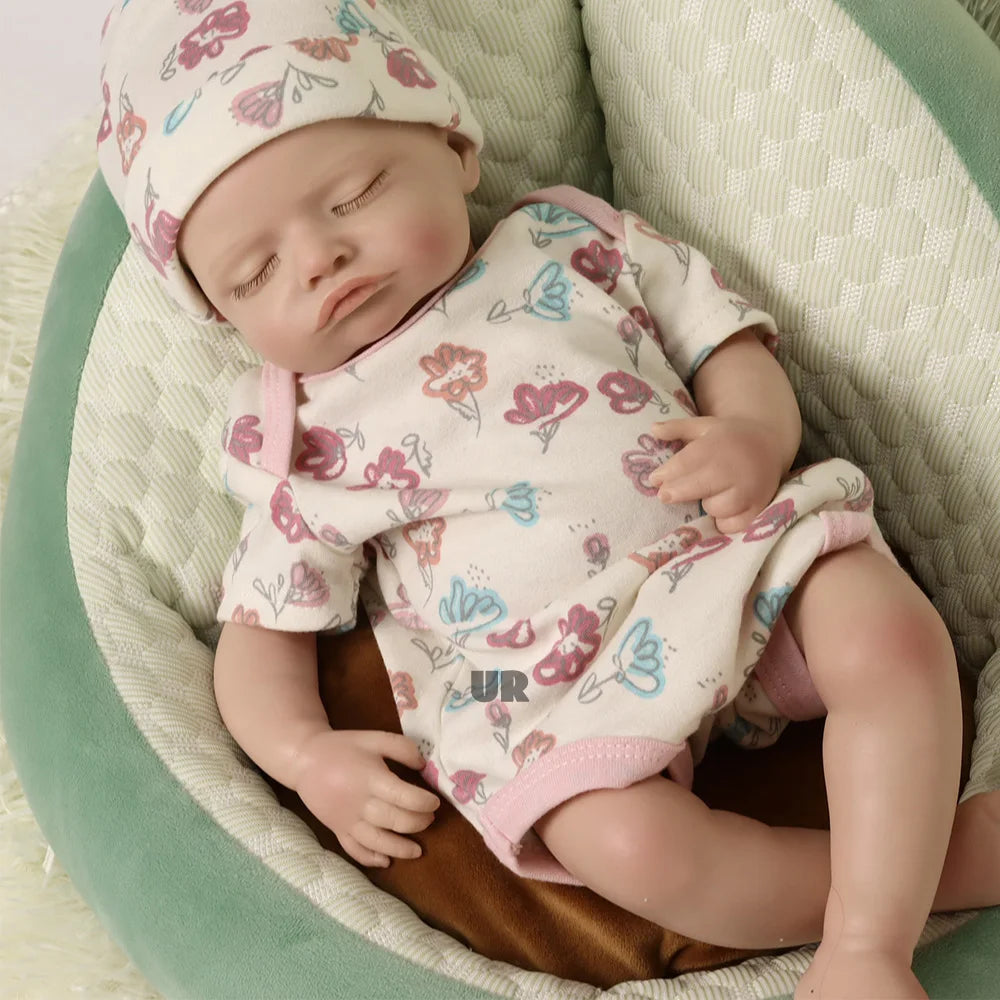 2.6kg  18" Lifelike Reborn Baby Dolls Girl Realistic Real Life Baby Dolls Soft Weighted Sleeping Newborn Reborn Doll for Kids