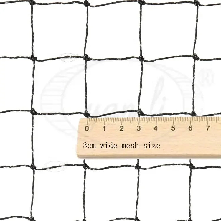 Factory Promotional Discounts 3X2M Black Cat Safety Net Breathable Nylon Animal Protection Pet Gates Pens Made Stainless Steel