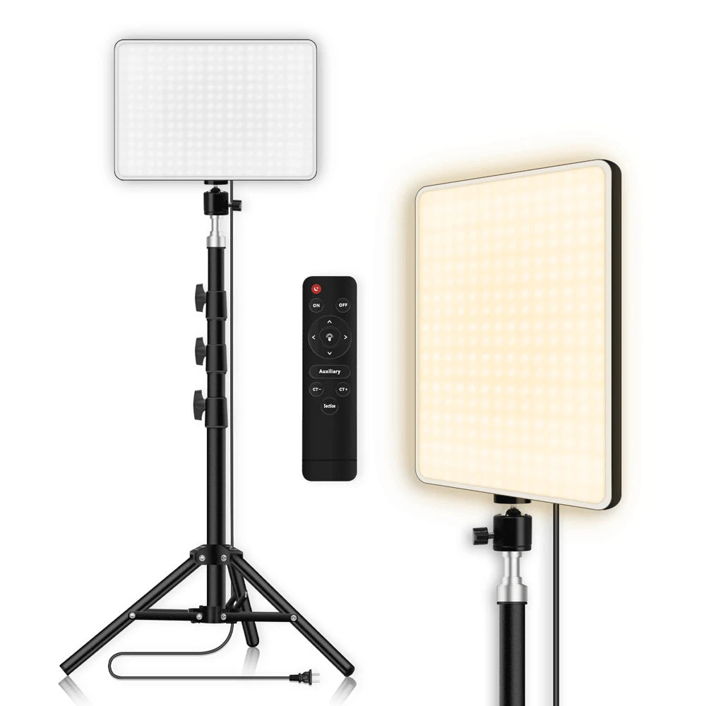 14inch 10inch LED Video Light Panel EU Plug 3200K-6000K Photography Lighting Remote Control For Live Streaming Photo Studio Lamp