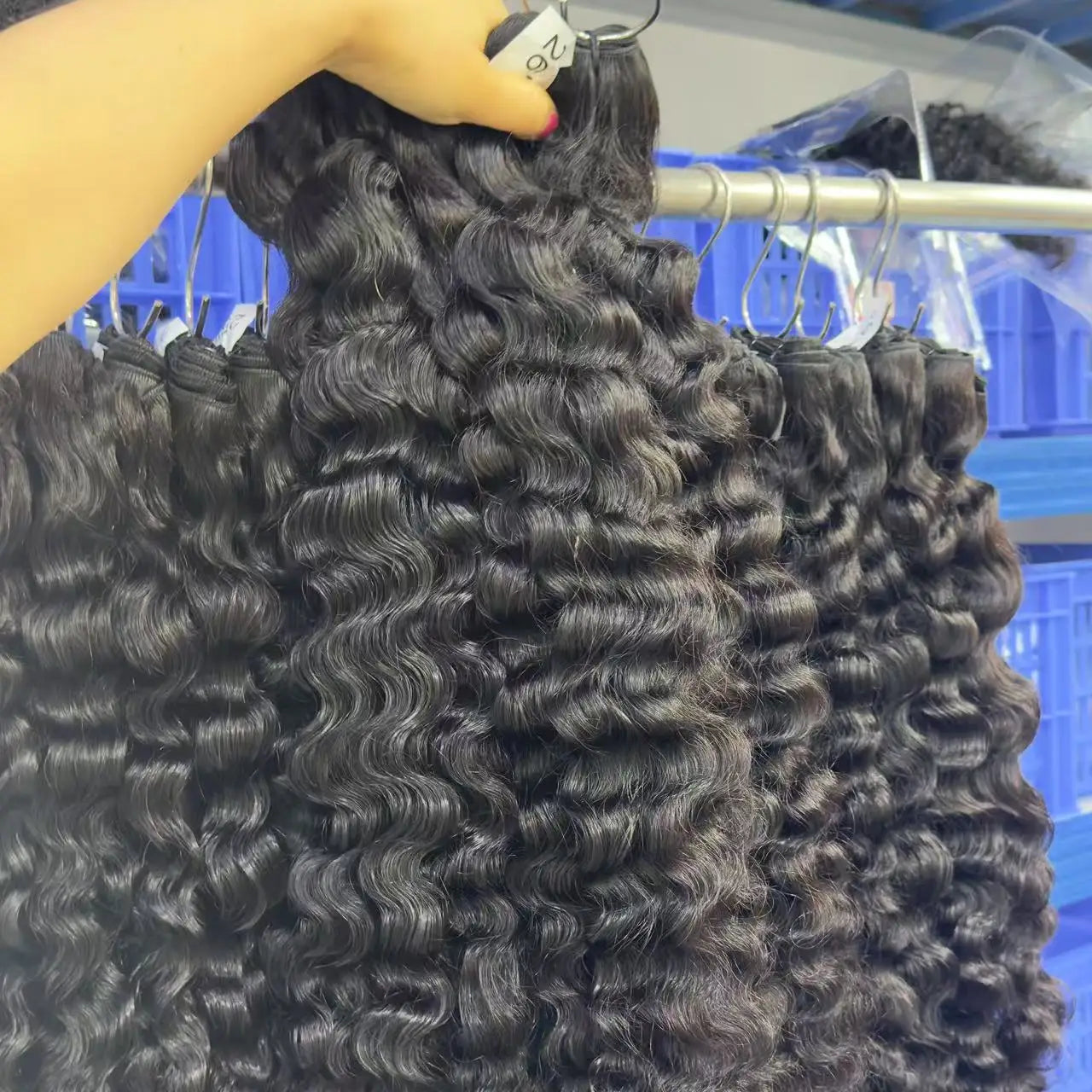 Wholesale Raw Human Hair Vendors Indian Wave Curly Natural Wavy Hair Raw Burmese Curly Hair Bundles