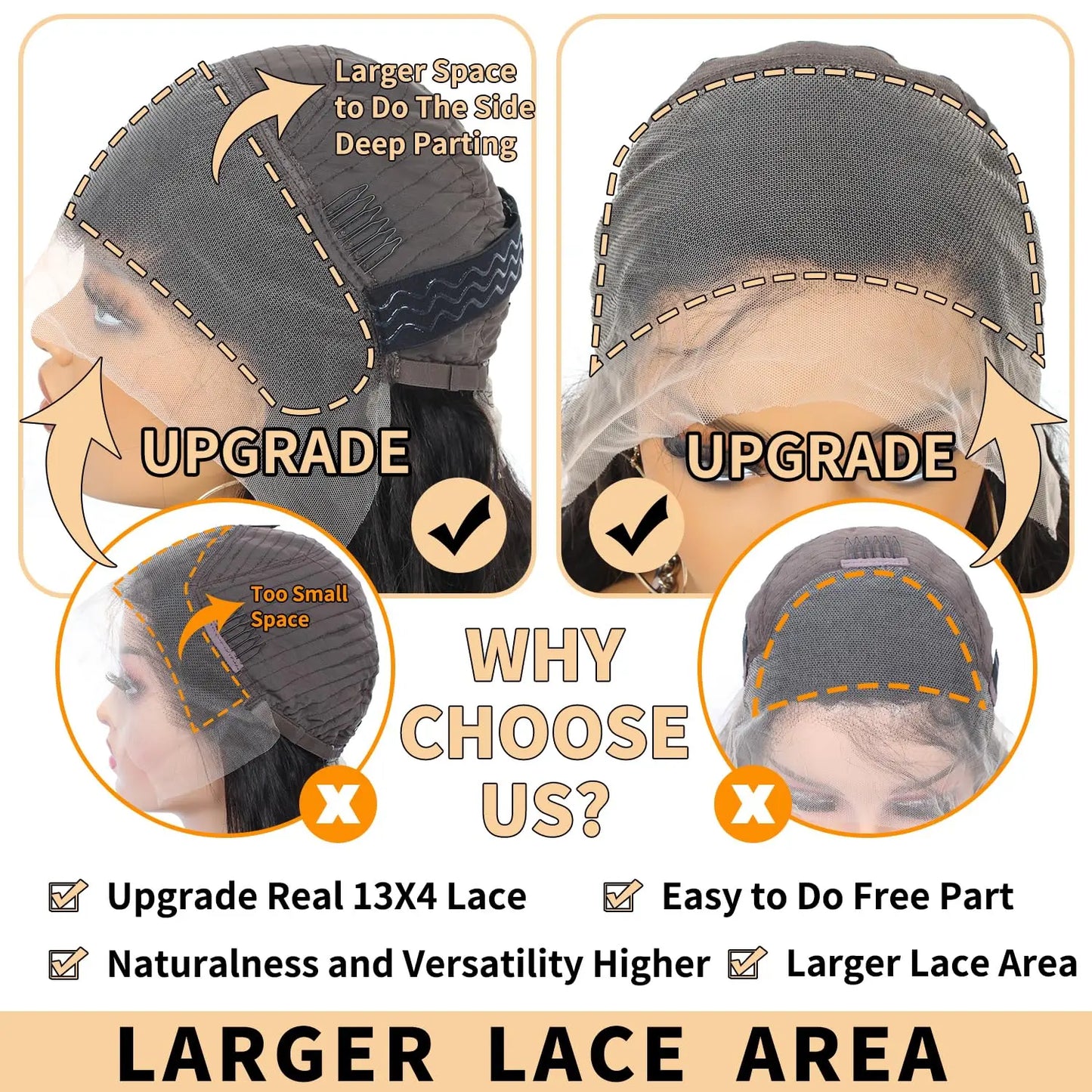 Glueless Human Hair Lace Front Wig 1B Color Water Wave 13x4 hd Human Hair Lace Front Wigs Pre Plucked Glueless Wigs Human Hair