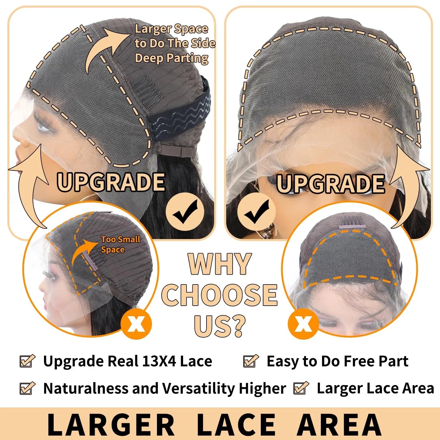 Glueless Human Hair Lace Front Wig 1B Color Water Wave 13x4 hd Human Hair Lace Front Wigs Pre Plucked Glueless Wigs Human Hair
