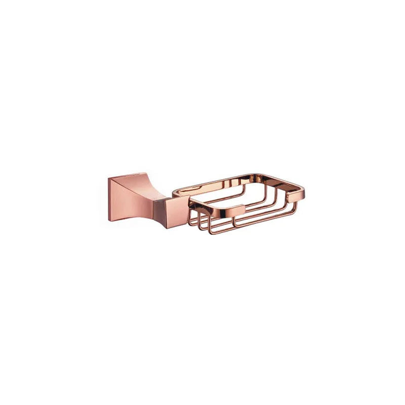 Rose Gold Bathroom Towel Rack Set Wall Mount Bathroom Accessory Set
