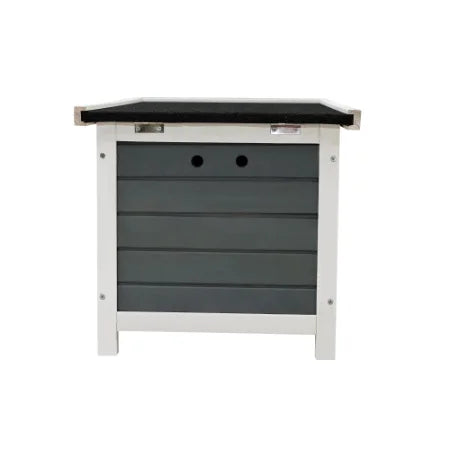 Luxury Weatherproof Wooden Pet House FCJ Rabbit Hutch Lockable Openable Door for Small Animals Including Cats Indoor Outdoor Use