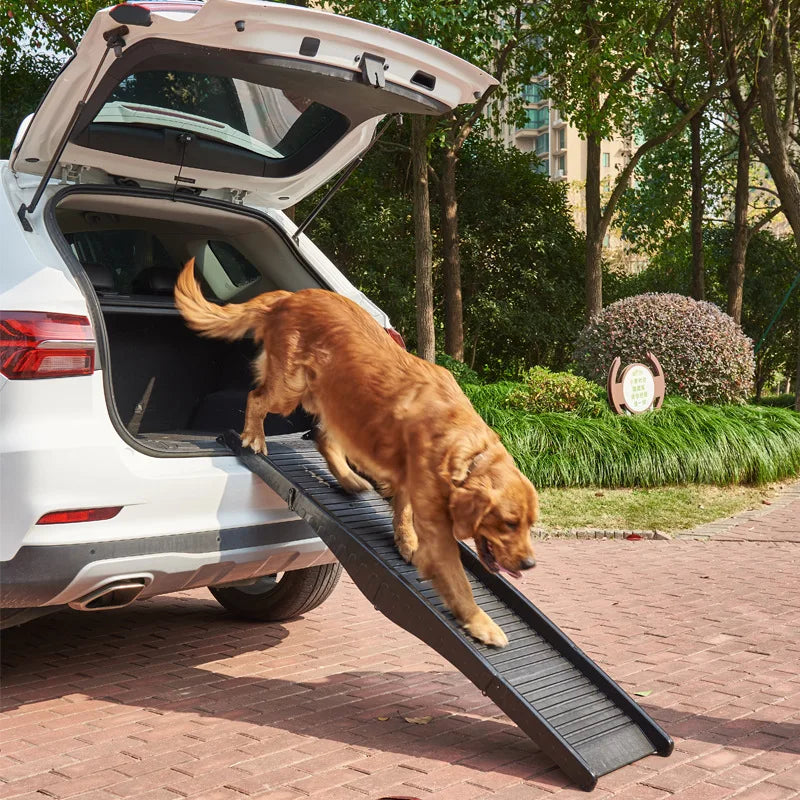 Folding Pet Stairs PP Material Non-slip Auxiliary Car Climbing Ladder Dog Ladder Large Dog Plastic Climbing High Ladder