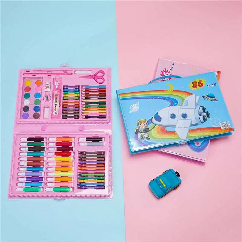 Arts Drawing 86Pcs Painting Crayon Paint ART Set 86 Colors 86 Pcs Creyones De Colores Cajas Colors Set De Arte 86piezas