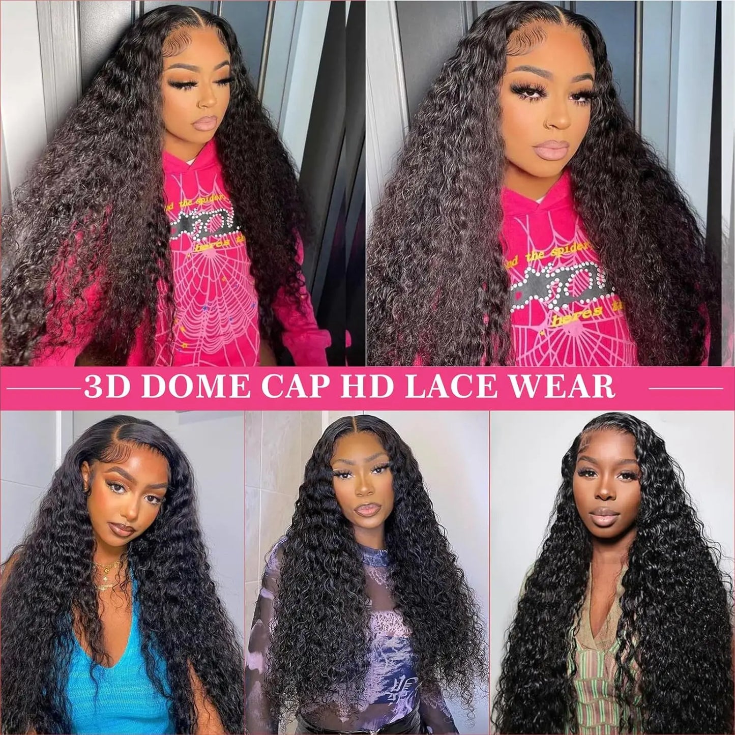 Cheap Deep Wave Curly Human Hair Wig Human Hair HD Lace Front Wigs for Black Women Raw Vietnamese Hair Lace Frontal Wigs