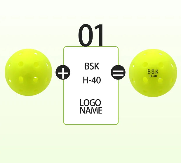 Bosket Factory Price Franklin X40 Pickleball Durable USAPA Approved 40 Hole Tournament Outdoor Fast Pickle Ball Competition Ball