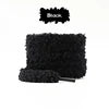 New 1cm Wide Round Plush Shoelace Sneakers Flat Shoes Casual Shoelaces 80cm/100cm/120cm/140cm/160cm Shoes Accessories
