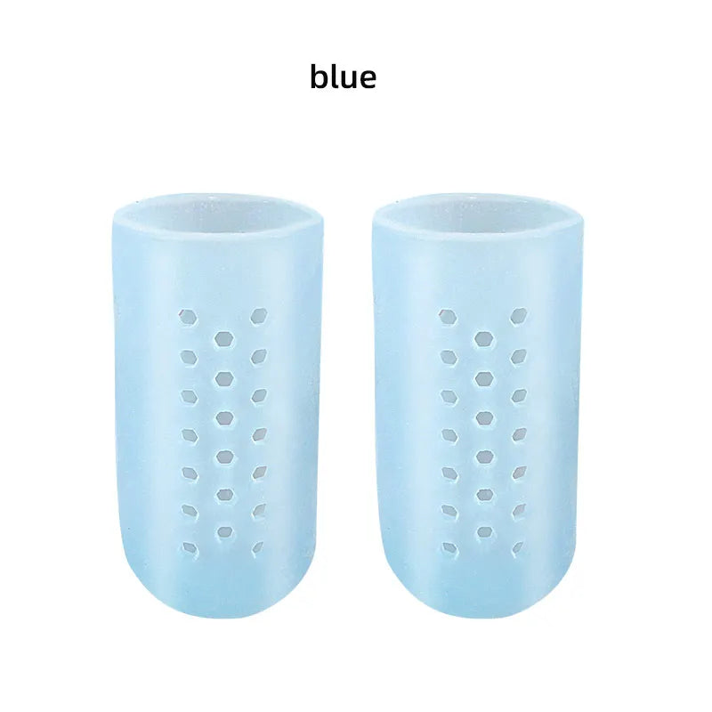 Toe Protector Breathable Gel Toe Cap Silicone Toe Cover Sleeves with Holes Provides Relief From Missing or Ingrown Toenails