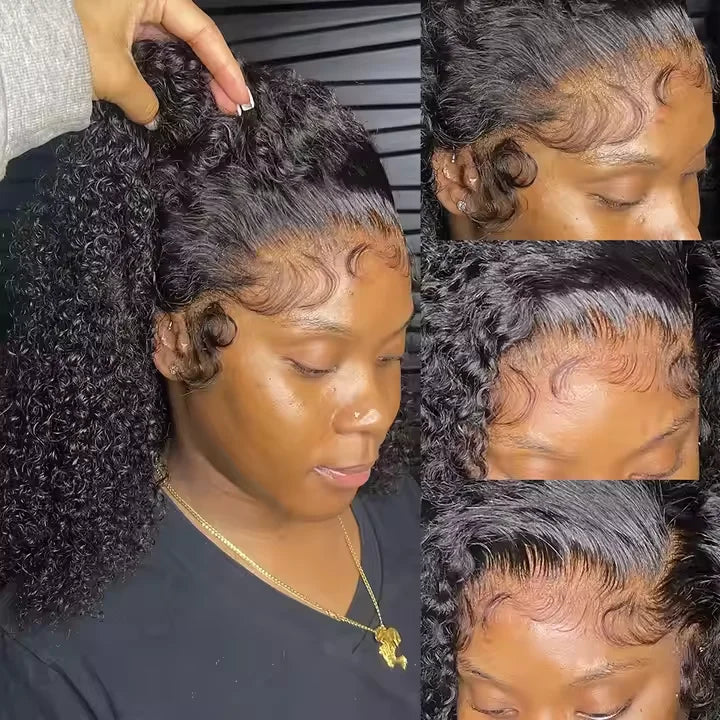 Wholesale Kinky Curly Short Bob Wigs Human Hair 13X4 Hd Human Hair Lace Front Wigs Glueless Hd Lace Frontal Wigs for Black Women
