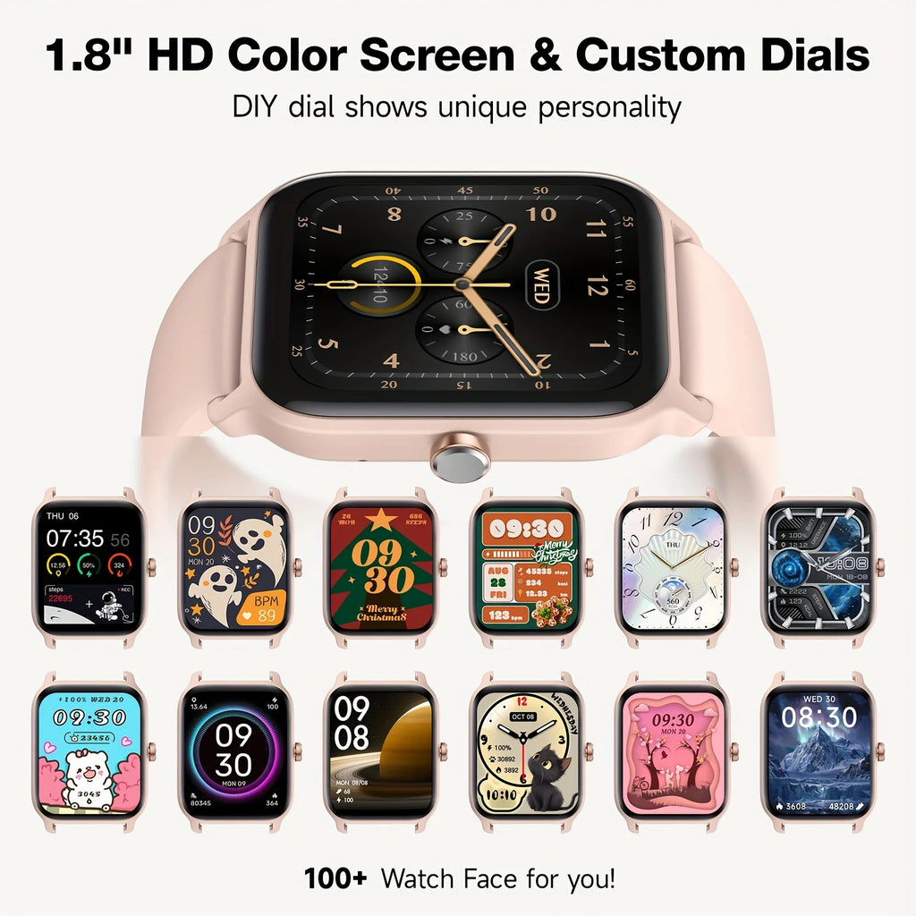 Hot New 2.01-Inch Touchscreen Dual-Strap Smartwatch, Unisex, HD Call Quality, Step & Calorie Tracking, Music & Message