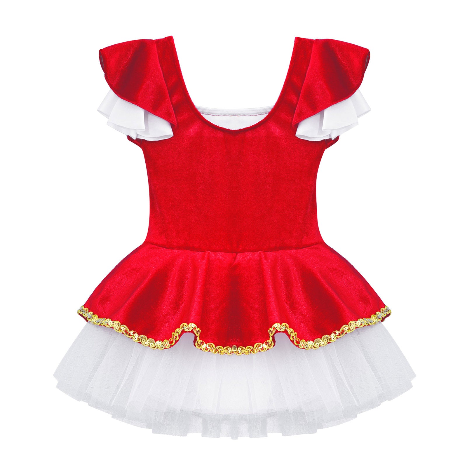 Kids Girls Children Dancer Ballet Dance Dress Gymnastic Leotard Tutu Princess Dress for Stage Performance Clothes Christmas Gift