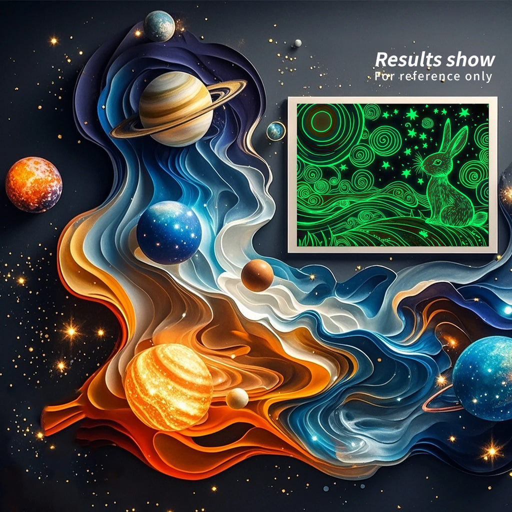 New Design Luminous Adults Scratch Painting Lion Rabbit Fox Starry Sky Kid Scratch Book DIY Children Kid Creative