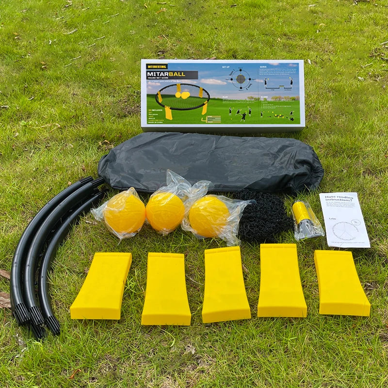 Hign Quality Spike Ball Game Kits 90x20cm Family Vacation Portable Outdoor Indoor Sports ABS Beach Toys Custom Logo