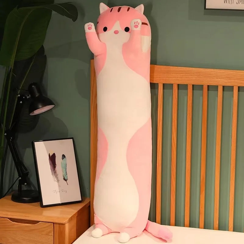 Cross-Border Large Plush Dog Toy Cute Cat Pillow with PP Cotton Filling Super Soft Rag Doll for Lazy Sleep Gift