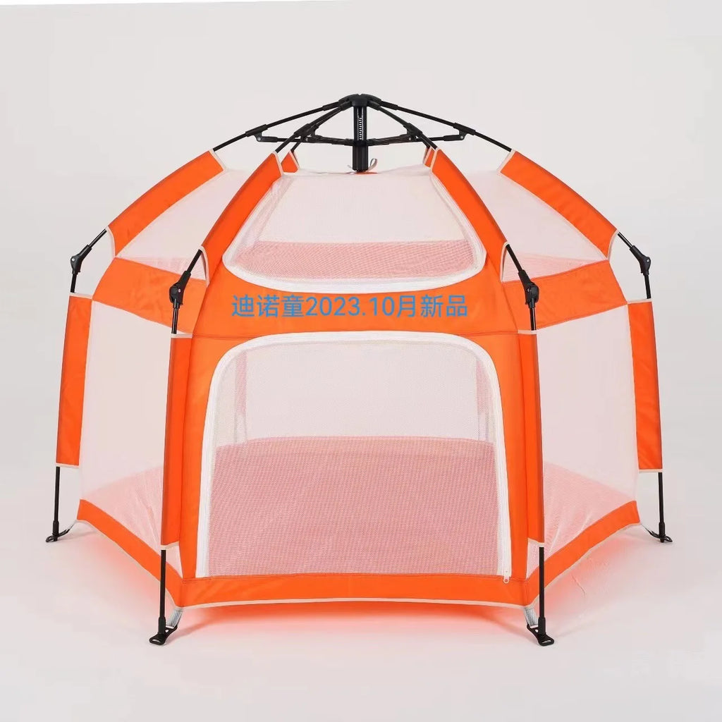 Portable Fully Enclosed Oxford Material Castle Play Tent for Kids Easy Automatic Setup for Camping Beach Outdoor Tours