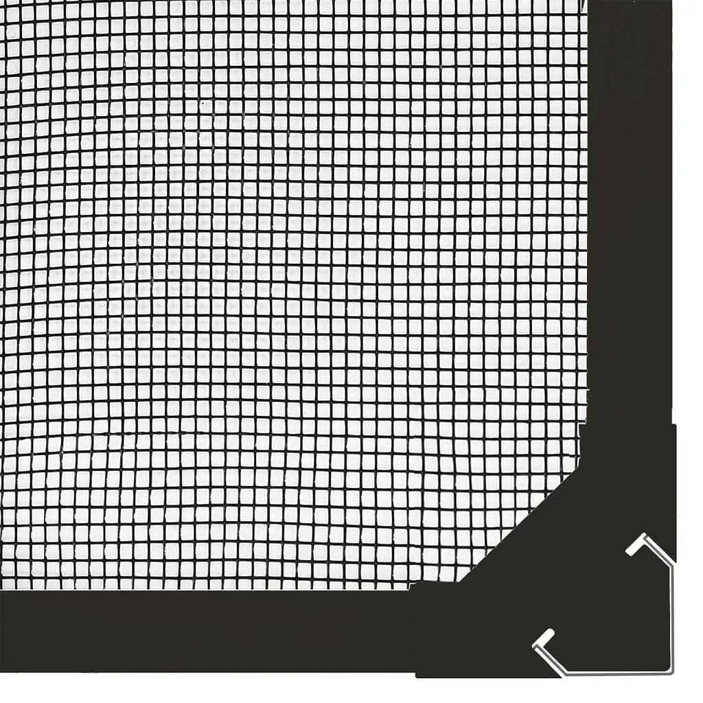 W2B VidaXL Modern Anthracite Fiberglass Insect Screen 31.5 X 47.2 in for Hotel Application