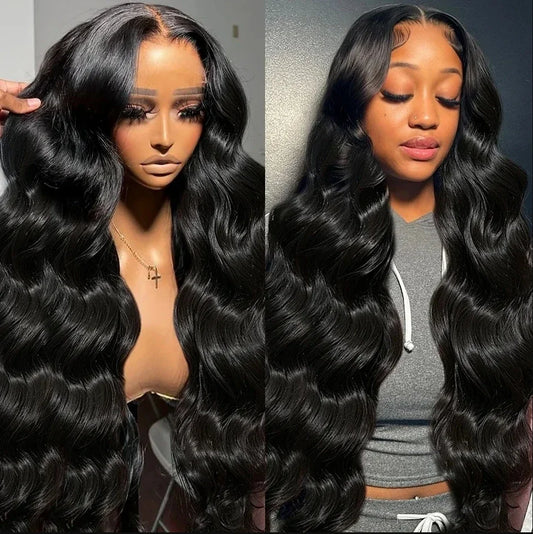 Wholesale Brazilian 13x4 HD Human Hair Transparent Lace Front Human Wig Body Wave Curly HD Lace Frontal Wigs for Black Women